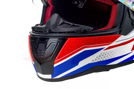 Motociklistička kaciga koja pokriva cijelo lice LS2 FF353 RAPID INFINITY WHITE RED BLUE S-9