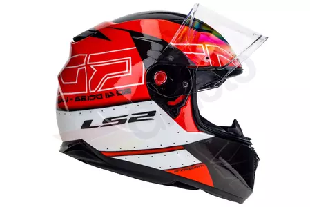 LS2 FF320 STREAM EVO KUB RED BLACK XXL integralus motociklininko šalmas-6