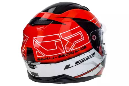 LS2 FF320 STREAM EVO KUB RED BLACK XXL casco moto integrale-7