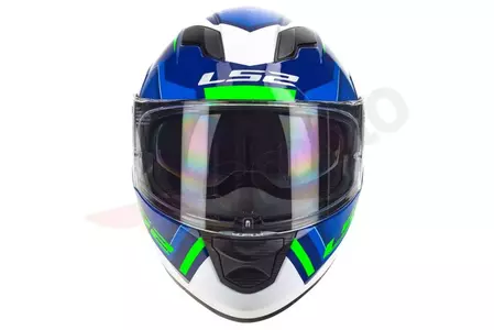 LS2 FF320 STREAM EVO AXIS BLUE WHITE XXL integralus motociklininko šalmas-7