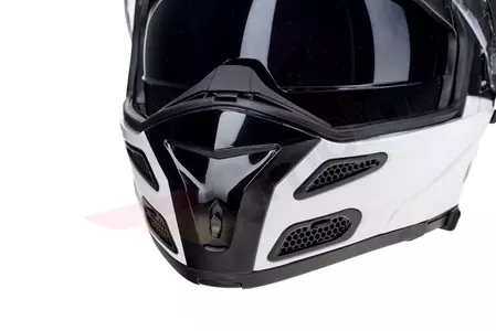 LS2 FF324 METRO EVO SOLID WHITE P/J XL casco moto mandíbula-11