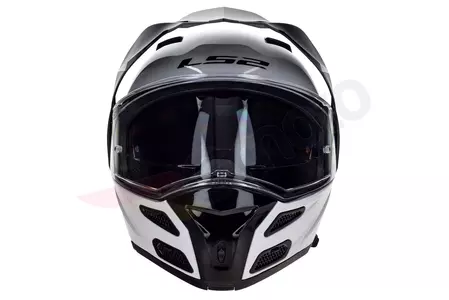 LS2 FF324 METRO EVO SOLID WHITE P/J XL casco moto mandíbula-5