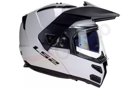 LS2 FF324 METRO EVO SOLID WHITE P/J XL casco moto mandíbula-6