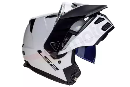 LS2 FF324 METRO EVO SOLID WHITE P/J XL casco moto mandíbula-7