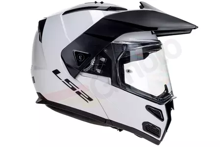 LS2 FF324 METRO EVO SOLID WHITE P/J XL casco moto mandíbula-8