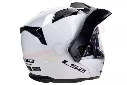 LS2 FF324 METRO EVO SOLID WHITE P/J XL casco moto mandíbula-9