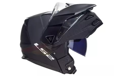 Kask motocyklowy szczękowy LS2 FF324 METRO EVO SOLID MATT BLACK P/J XXS-6