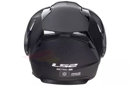 LS2 FF324 METRO EVO SOLID MATT BLACK P/J XXS casco moto mandíbula-9