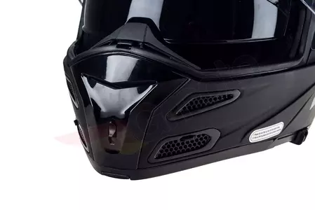 LS2 FF324 METRO EVO SOLID MATT BLACK P/J L casco moto mandíbula-11