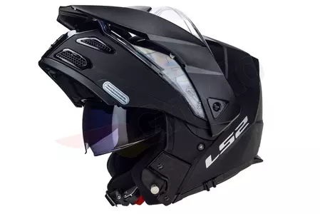 LS2 FF324 METRO EVO SOLID MATT BLACK P/J L casco moto mandíbula-2