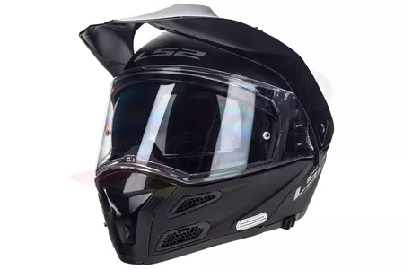 LS2 FF324 METRO EVO SOLID MATT BLACK P/J L casco moto mandíbula-3
