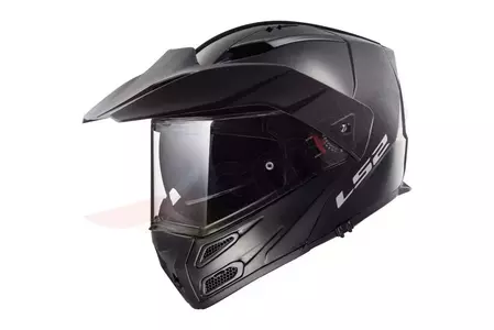 Kask motocyklowy szczękowy LS2 FF324 METRO EVO SOLID BLACK P/J XXS-1
