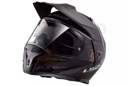 Kask motocyklowy szczękowy LS2 FF324 METRO EVO SOLID BLACK P/J XXS-3