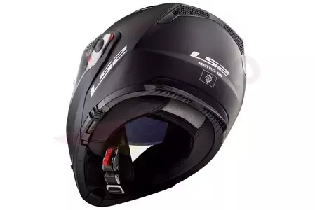 LS2 FF324 METRO EVO SOLID NEGRO P/J L casco moto mandíbula-4