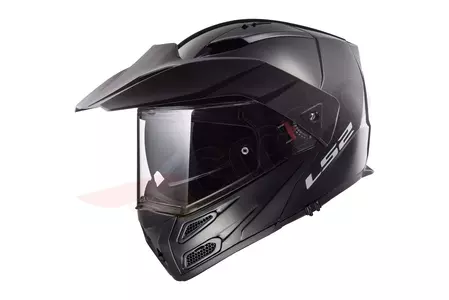 LS2 FF324 METRO EVO SOLID NEGRO P/J 3XL casco moto mandíbula-1