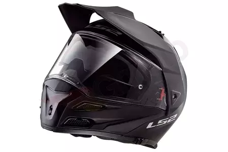 LS2 FF324 METRO EVO SOLID NEGRO P/J 3XL casco moto mandíbula-3