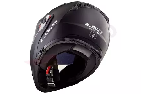 LS2 FF324 METRO EVO SOLID NEGRO P/J 3XL casco moto mandíbula-4