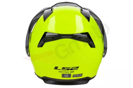 LS2 FF324 METRO EVO GLOSS HI-VIS YELLOW P/J XXL casco moto mandíbula-10
