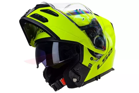 LS2 FF324 METRO EVO GLOSS HI-VIS YELLOW P/J XXL casco moto mandíbula-4