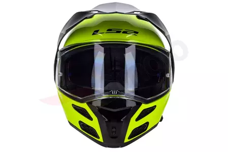LS2 FF324 METRO EVO GLOSS HI-VIS YELLOW P/J XXL casco moto mandíbula-5