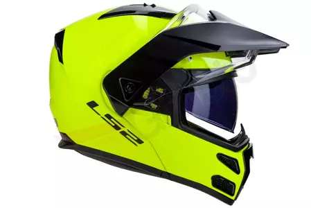 LS2 FF324 METRO EVO GLOSS HI-VIS YELLOW P/J XXL casco moto mandíbula-6