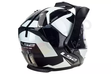 LS2 FF324 METRO EVO SUB BLANCO NEGRO P/J XXS casco moto mandíbula-8