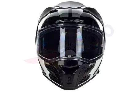 LS2 FF324 METRO EVO SUB BLANCO NEGRO P/J S casco moto mandíbula-4