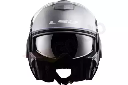 LS2 FF399 VALIANT SOLID MAT TITANIUM S casco moto mandíbula-5