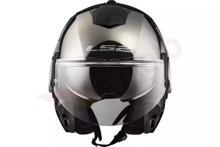 LS2 FF399 VALIANT SOLID CHROME XL casco de moto mandíbula-5