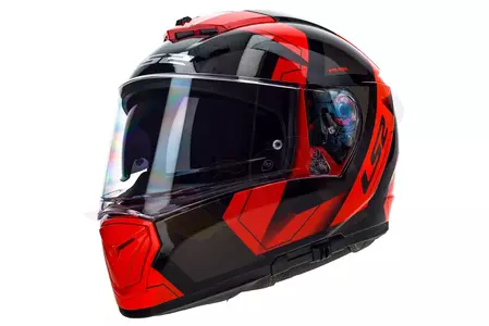 Motociklistička kaciga koja pokriva cijelo lice LS2 FF390 BREAKER PHYSICS BLACK RED S-2