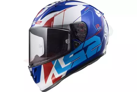Motociklistička kaciga koja pokriva cijelo lice LS2 FF323 ARROW R EVO TECHNO WHITE BLUE XXL-1