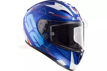 Kask motocyklowy integralny LS2 FF323 ARROW R EVO TECHNO WHITE BLUE XXL-4