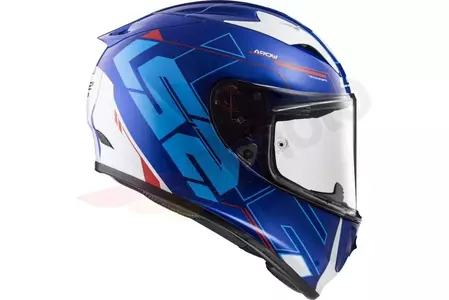Kask motocyklowy integralny LS2 FF323 ARROW R EVO TECHNO WHITE BLUE XXL-5