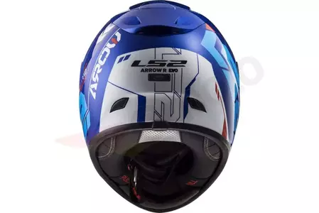 Motociklistička kaciga koja pokriva cijelo lice LS2 FF323 ARROW R EVO TECHNO WHITE BLUE 4XL-6