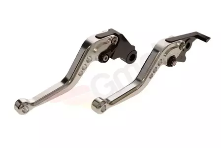 Brems- und Kupplungshebel CNC silber Kawasaki-1