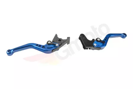 Páčka spojkové brzdy a brzdového pedálu CNC sportovní modrá Yamaha-3