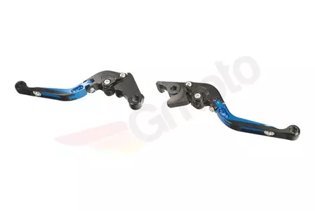 Kupplungs- und Bremshebel gebrochen CNC Sport blau Kawasaki-2