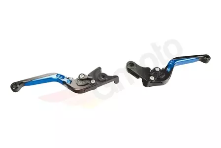 Kupplungs- und Bremshebel gebrochen CNC Sport blau Kawasaki-3