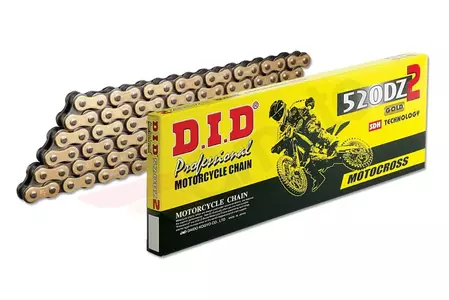 DID 520 DZ2 102 G&B open drive chain with clasp gold - DID520DZ2G&B-102