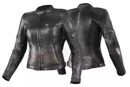 Shima Monaco jachetă de motocicletă din piele pentru femei negru L-3
