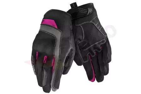 Rękawice motocyklowe damskie Shima One Lady czarno różowe M-3