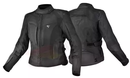 Veste de moto Shima Volante pour femme en textile noir XS-3