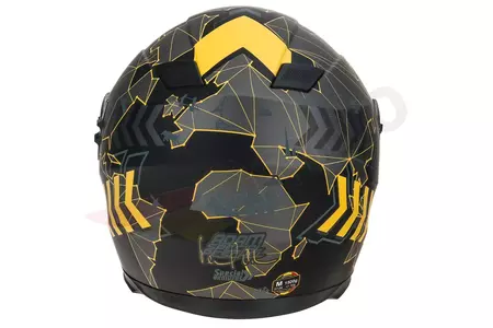 Lazer Bayamo Adam Réplica de capacete integral de motociclista preto amarelo mate M-8