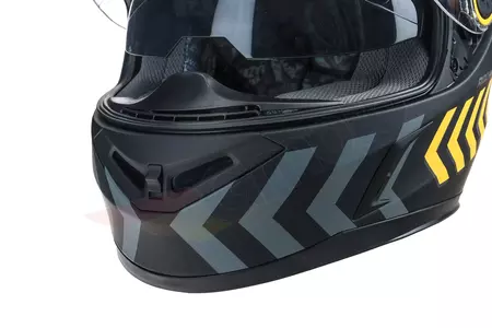 Lazer Bayamo Adam Replica casco integral de moto negro mate amarillo XS-10