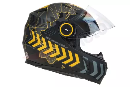 Lazer Bayamo Adam Réplica de capacete integral de motociclista preto amarelo mate XS-6