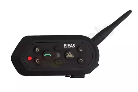Ejeas E6 intercomunicador Bluetooth moto para 2 cascos-4