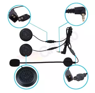 Micrófono con auriculares para intercomunicador Ejeas E6-2