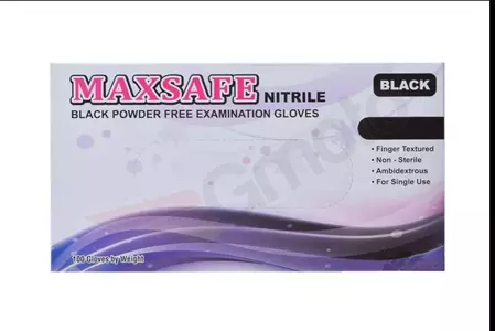Nitrilne rokavice za enkratno uporabo 100 kosov črne L-1