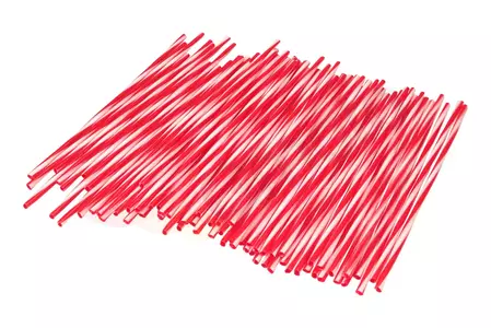 Tappi per raggi MX Cross Enduro 72 pezzi rosso bianco - 138984