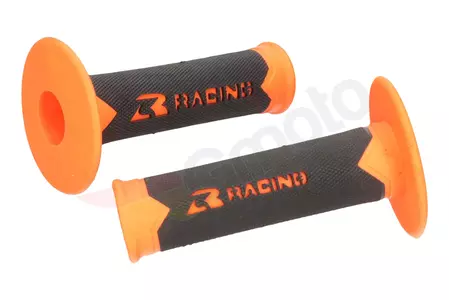 Punhos de guiador Racing Cross Enduro cor de laranja - 139012